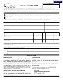 Form 150-800-735 - Change Of Address / Name