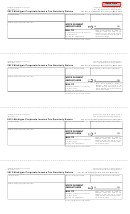 Form 4913 - Michigan Corporate Income Tax Quarterly Return - 2012