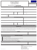 Form 150-101-175 - Oregon Affidavit For A Nonresident Owner In A Pass-through Entity