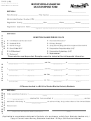 Form 71a101 - Motor Vehicle Usage Tax Multi-Purpose Form Printable pdf