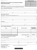 Form 4175 - Application To Purchase Tax Foreclosed Property - County Government