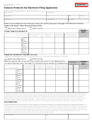Form 4154 - Tobacco Products Tax Electronic Filing Application