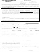 Form Dor 82300 - Income And Expense Statement And Affidavit