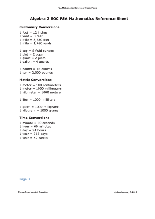 Top 9 Algebra 2 Cheat Sheets Free To Download In PDF Format