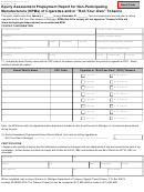 Form 4126 - Equity Assessment Prepayment Report For Non-participating Manufacturers (npms) Of Cigarettes And/or 