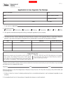 Form Cig 23 - Application To Use Cigarette Tax Stamps