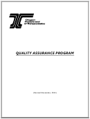 Quality Assurance Program - Oregon Department Of Transportation