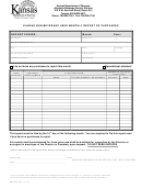 Form Abc-837 - Kansas Non-beverage User Monthly Report Of Purchases