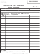Form Dr 0443 - Liquor And Beer Export Sales Report Attach To Form Dr 0442