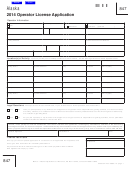Form 0405-847 - Operator License Application - 2014