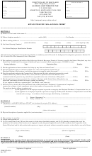 Form Com/att-010-6 - Application For Fuel-alcohol Permit