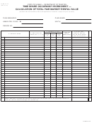 Fillable Form Ta-42 - Time Share Occupancy Worksheet - Calculation Of Total Fair Market Rental Value Printable pdf