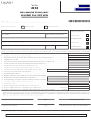 Delaware Form 400 - Delaware Fiduciary Income Tax Return - 2012