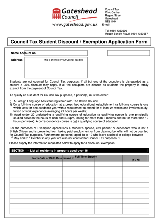 council-tax-student-discount-exemption-application-form-gateshead