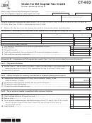 Form Ct-602 - Claim For Ez Capital Tax Credit - 2013