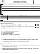 Form 637 - Application For Registration (for Certain Excise Tax Activities)