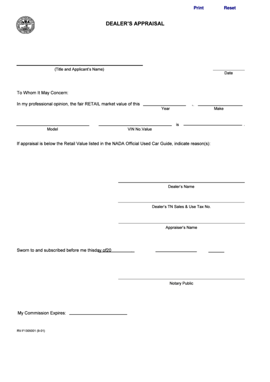 fillable-form-rv-f1305001-dealer-s-appraisal-printable-pdf-download