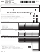 Form 500x - Maryland Amended Corporation Income Tax Return - 2011