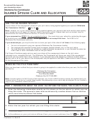 Form 505 - Oklahoma Injured Spouse Claim And Allocation