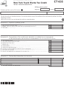 Form Ct-635 - New York Youth Works Tax Credit - 2013
