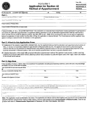Form Aa-1 - Application For Section 42 Method Of Apportionment