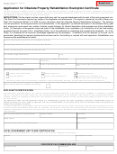 Form 3674 - Application For Obsolete Property Rehabilitation Exemption Certificate