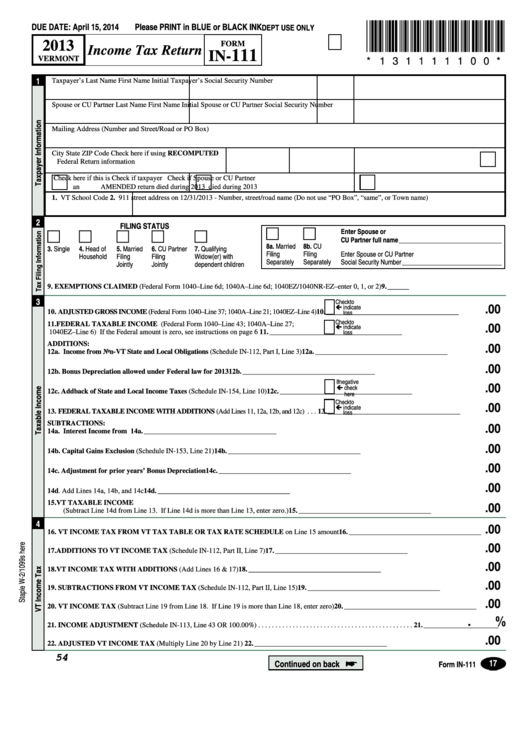 fillable-form-in-111-vermont-income-tax-return-2013-printable-pdf