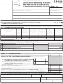 Form Et-500 - Generation-Skipping Transfer Tax Return For Distributions Printable pdf