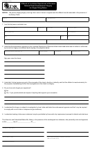 Form R-8350sf - Affidavit Of Louisiana Department Of Revenue Refund Check Endorsement Forgery For Single Filing Status