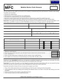 Form 150-101-178 - Schedule Mpc - Mobile Home Park Closure