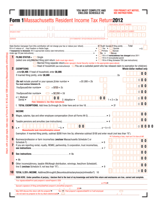 Ma Fillable Tax Forms Instructions Printable Forms Free Online