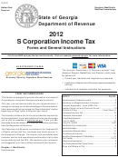 Form It 611s - S Corporation Income Tax Forms And General Instructions - 2012