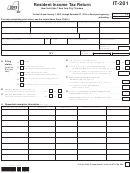 Fillable Form It-201 - Resident Income Tax Return - 2013 Printable pdf