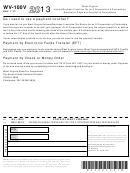 Form Wv-100v - West Virginia Income/business Franchise Tax For S Corporations & Partnerships - 2013