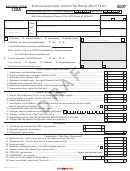 Form 120a Draft - Arizona Corporation Income Tax Return (short Form) - 2007