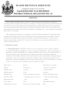 Sales/excise Tax Division Instructional Bulletin No. 12