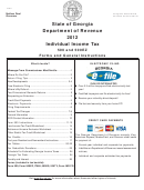 Form It 511 - Individual Income Tax 500 And 500ez Forms And General Instructions - 2012