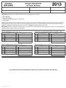 Schedule Or-asc - Oregon Adjustments For Form 40 Filers - 2013