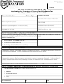 Estate Tax Form 41 - Application For Extension Of Time To Pay Ohio Estate Tax