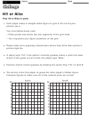 Hit Or Miss - Geometry Challenge Worksheet