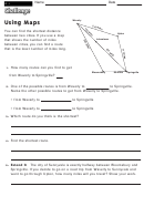 Using Maps - Geometry Worksheet With Answers
