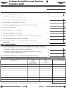 California Form 3541 - California Motion Picture And Television Production Credit - 2012