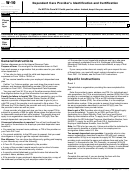 Form W-10 - Dependent Care Provider's Identification And Certification