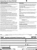 Fillable California Form 3537 (Llc) - Payment For Automatic Extension For Llcs - 2012 Printable pdf