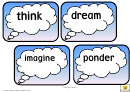 Thought Verbs Card Template