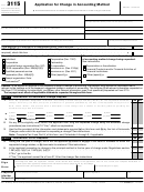 Form 3115 - Application For Change In Accounting Method