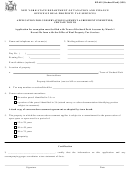 Form Rp-491 - Application For Conservation Easement Agreement Exemption - Certain Towns
