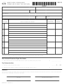 Form 620 - Maryland Consumer Premium Cigar Tax Return - 2013