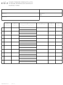 Form 612-2 - Other Tobacco Products (otp) Storage Warehouse Schedule - Dispositions