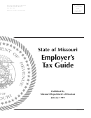 Form Dor-4282 - Employer's Tax Guide - Missouri
